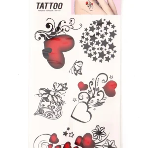 Plaktattoos Hartjes Mix