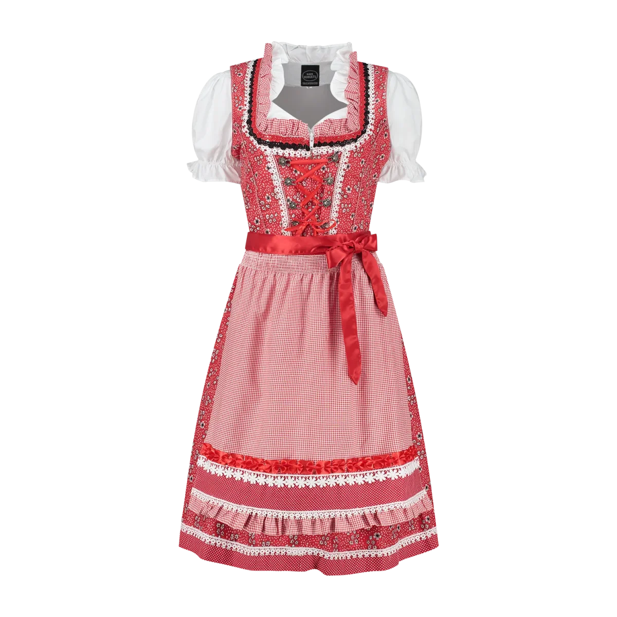 Dirndl Bloemen voor dames 2-delig - Afbeelding 3