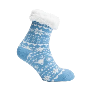 Fluffy Winter Sokken blauw
