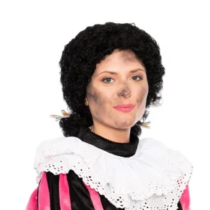 Pietenpruik met staartjes dames
